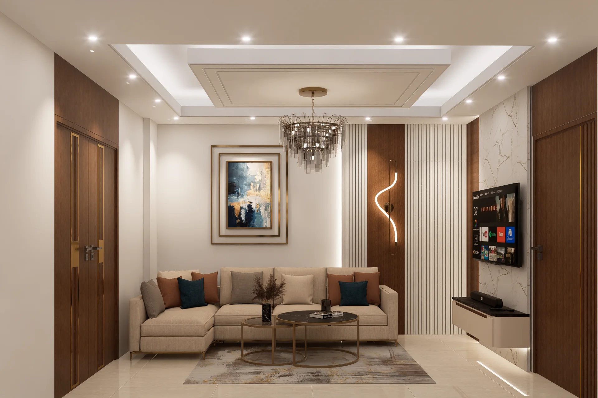 1,300 Sft Modern Residential Interior at Kuturia, Ashulia, Savar
