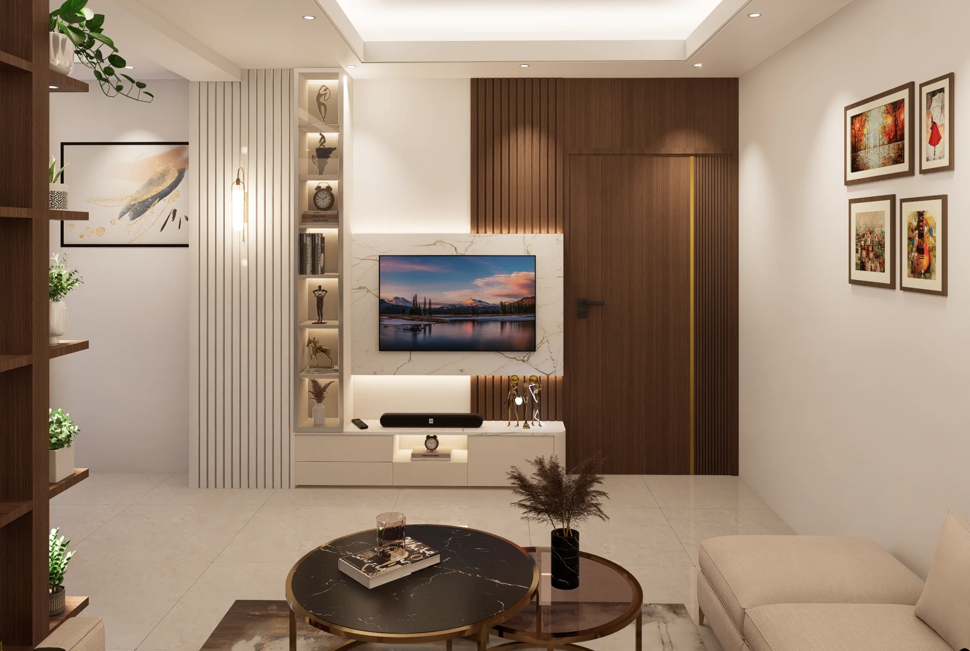 1,150 Sft Modern Residential Interior at Khilkhet Namapara, Dhaka